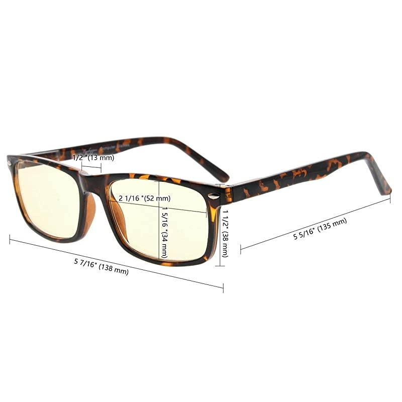 Computer Reading Glasses Blue Light Filter Reader Eyeglasses Blue Glare Blocking Men Women TortoiseGreen