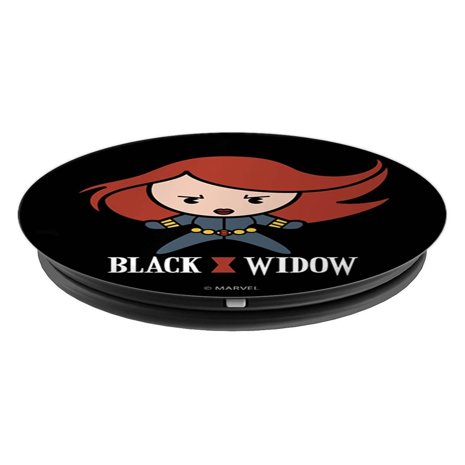 Marvel Black Widow Cute Kawaii Logo Stance PopSockets Grip and Stand for Phones and Tablets