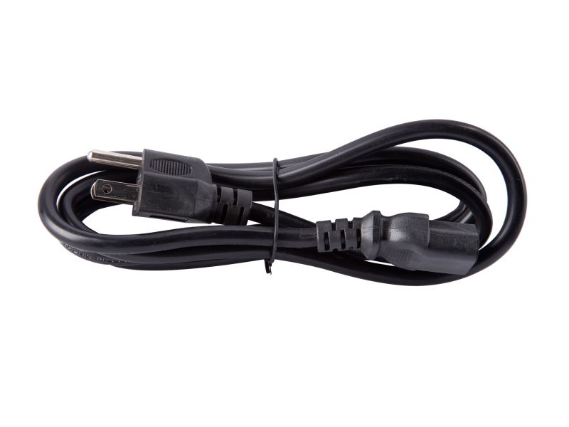 Athena Power CABLE-POWER-UL6 Computer Power Cord, UL Approved, 6 ft./1.5m, 18 AWG