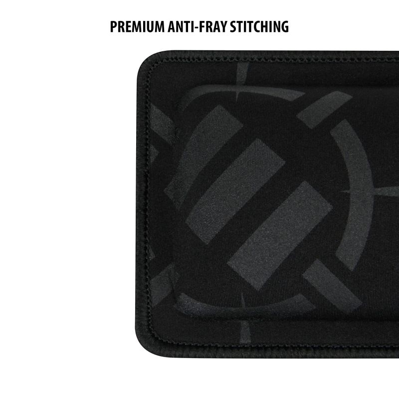 ENHANCE Compact Bluetooth Keyboard Wrist Rest Pad with Soft Memory Foam Support for Bluetooth Keyboards - Anti-Fray Stitching, Non-Slip Base, Gaming Wrist Rest Decal - Thick 1 inch Padding