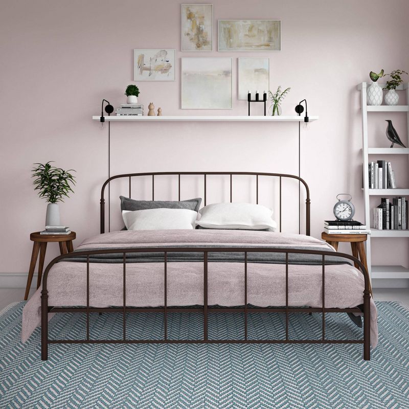 King Larissa Metal Bed Bronze - Room & Joy