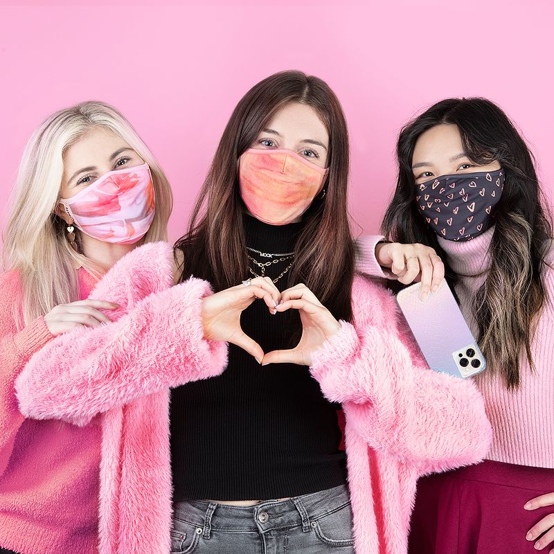 Copper Compression Infused Face Mask - Black - L/XL