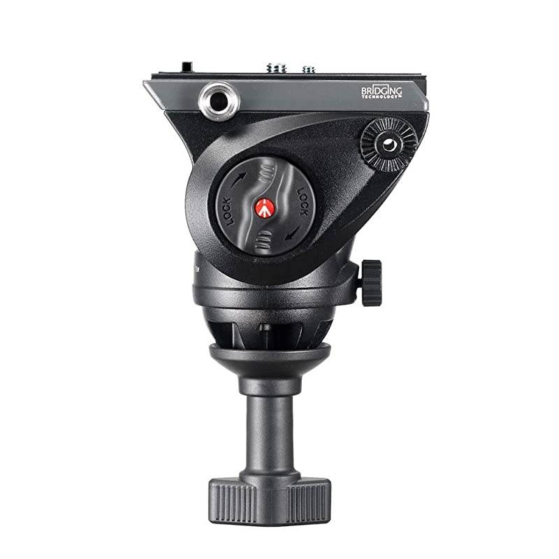 MVH500A 60mm Half Ball Lightweight Fluid Video Head for HDSLR Bodies and Interchangeable Lens Cameras Professional Videography