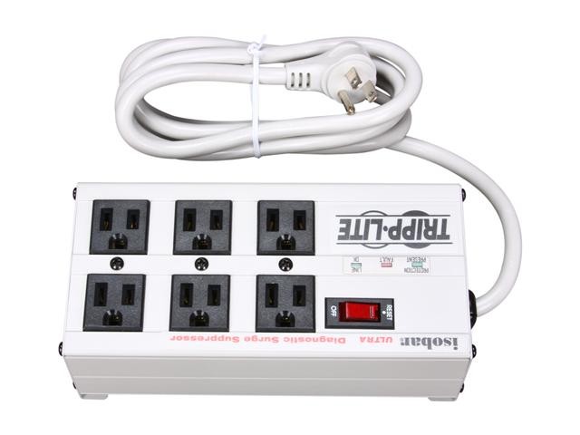 Uninex PS102 RF Remote Control Power Managed 6-Outlet Energy Controlled Surge Protector, Eliminates Standby Idle Electricity Usage, 6-Foot