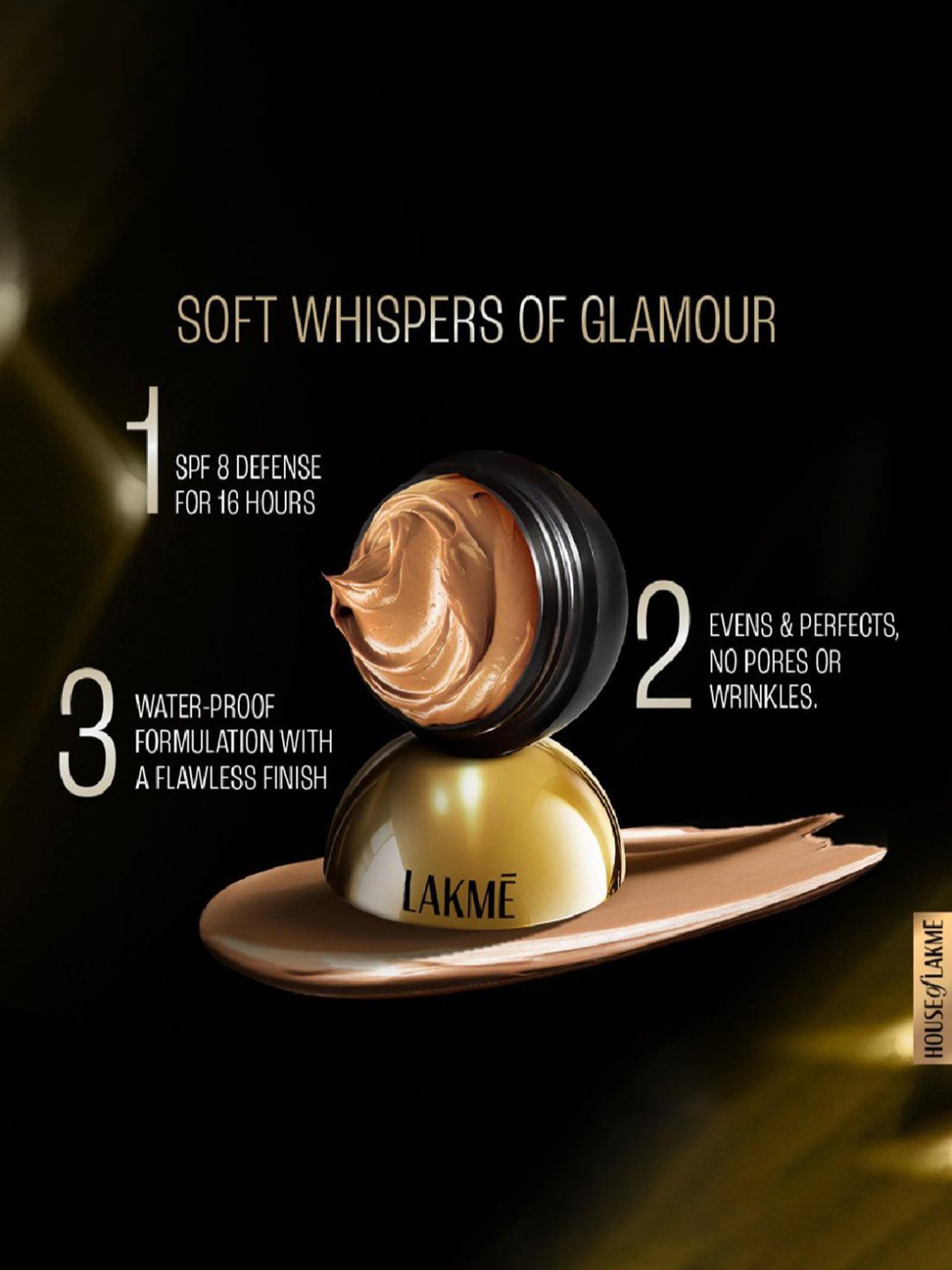 Lakme Xtraordin-Airy Mattreal Mousse Foundation Almond Honey - 25 gm