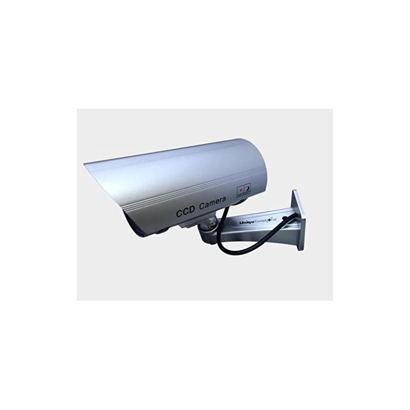 UDC4silver Fake Security Camera with 30 Illuminating LEDs Silver
