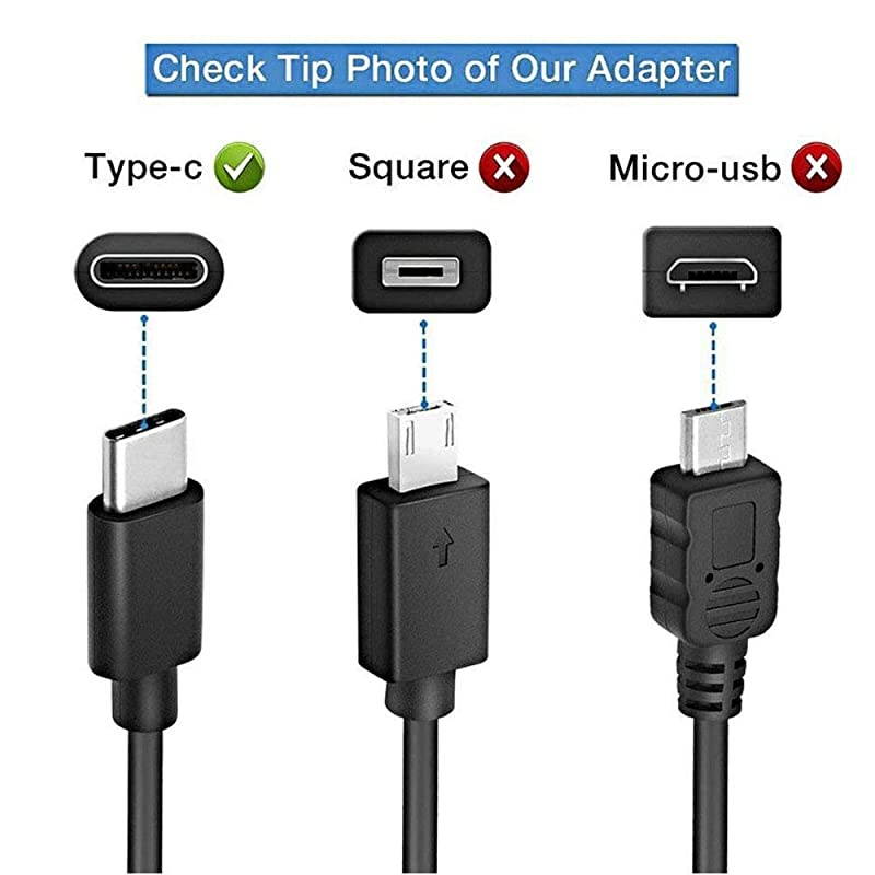 C AC Charger for Lenovo ThinkPad X1 Tablet T480 T480S T580 T580s T570 E580 E585 E480 L380 L480 L580 Yoga 370 730 73013IKB X270 X280 X380 65W Type C Power Supply Adapterr Cord