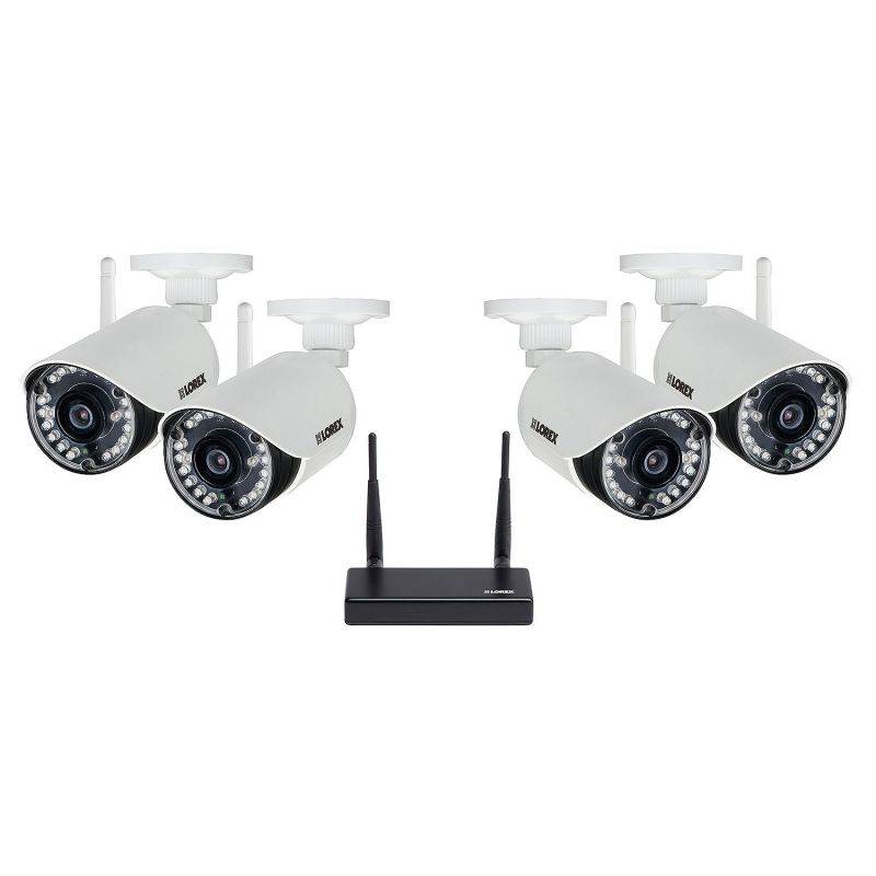 Lorex LX4471W 4-Channel 720p HD Wireless Security System with 1TB HDD, 4 720p Weatherproof Cameras and 120' Night Vision