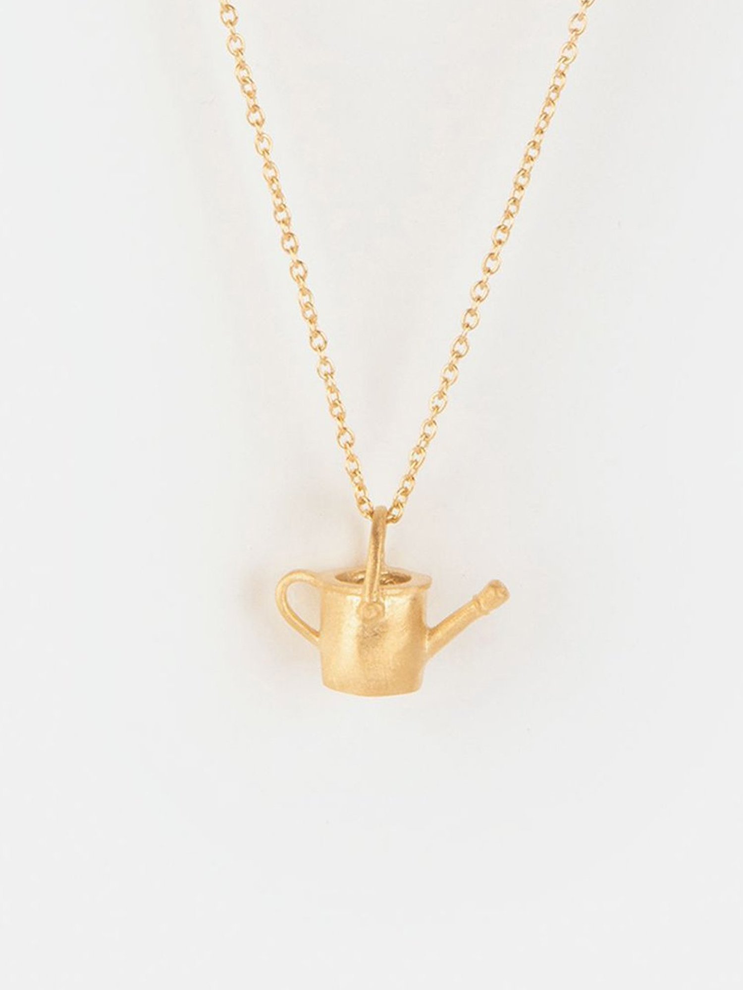 Shaya 92.5 Sterling Silver Green Fingers Watering Pot Charm Necklace for Women