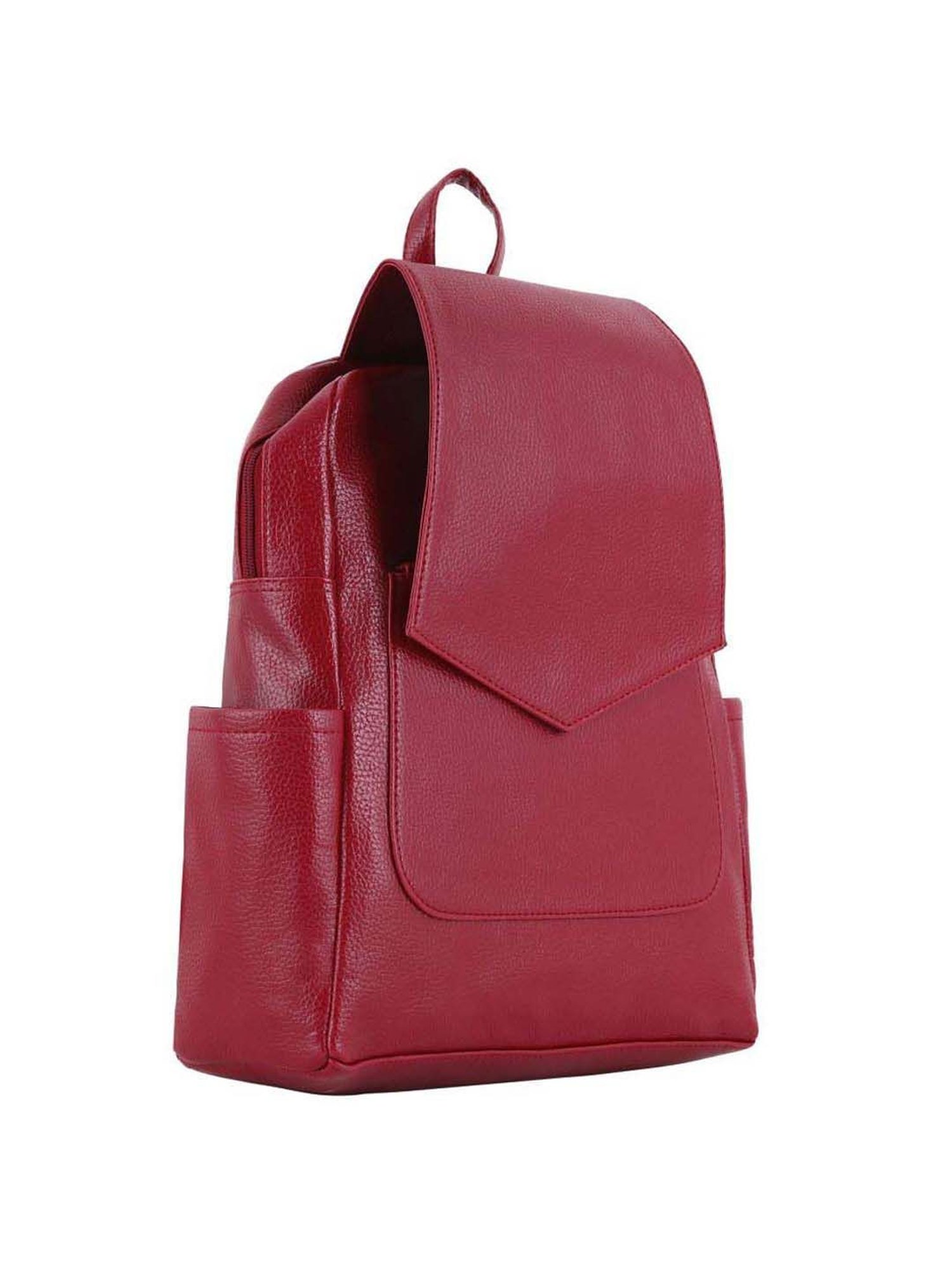 Toteteca Red Solid Large Laptop Backpack