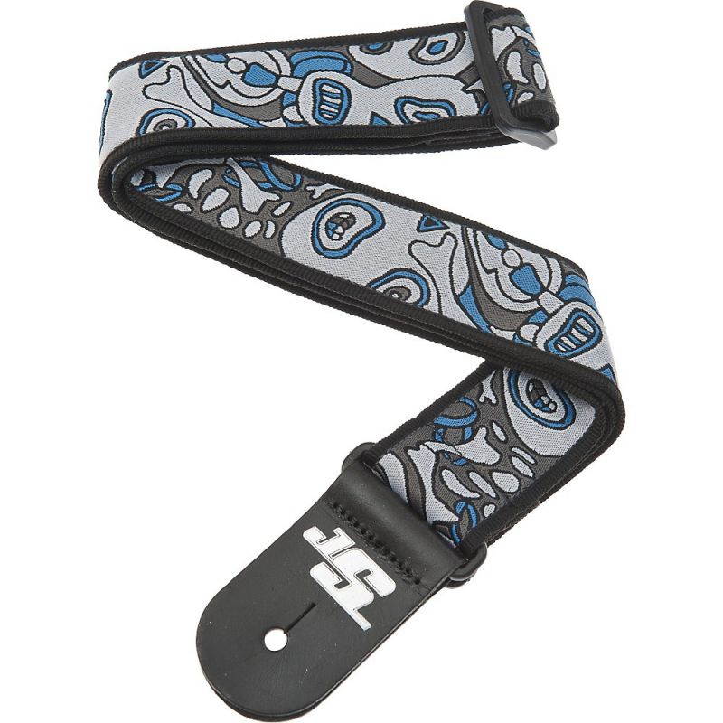D'Addario Planet Waves Joe Satriani Nylon Guitar Strap Blue/White Souls of Distortion