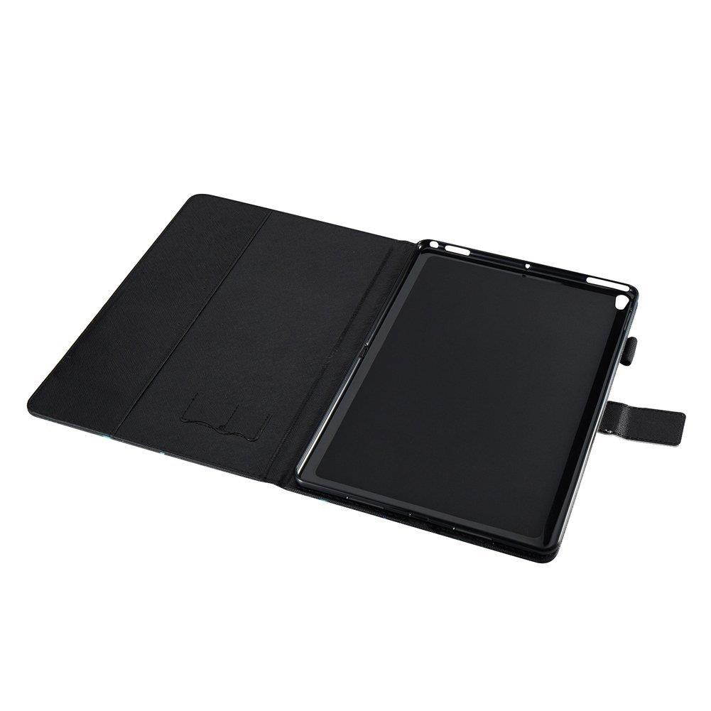 EIGIIS Pretty Cute Style Premium Leather Multi-Functional Case With Card Slots Wallet Cove For Apple Ipad Pro 10.5" 2017 (Petal Ghost)