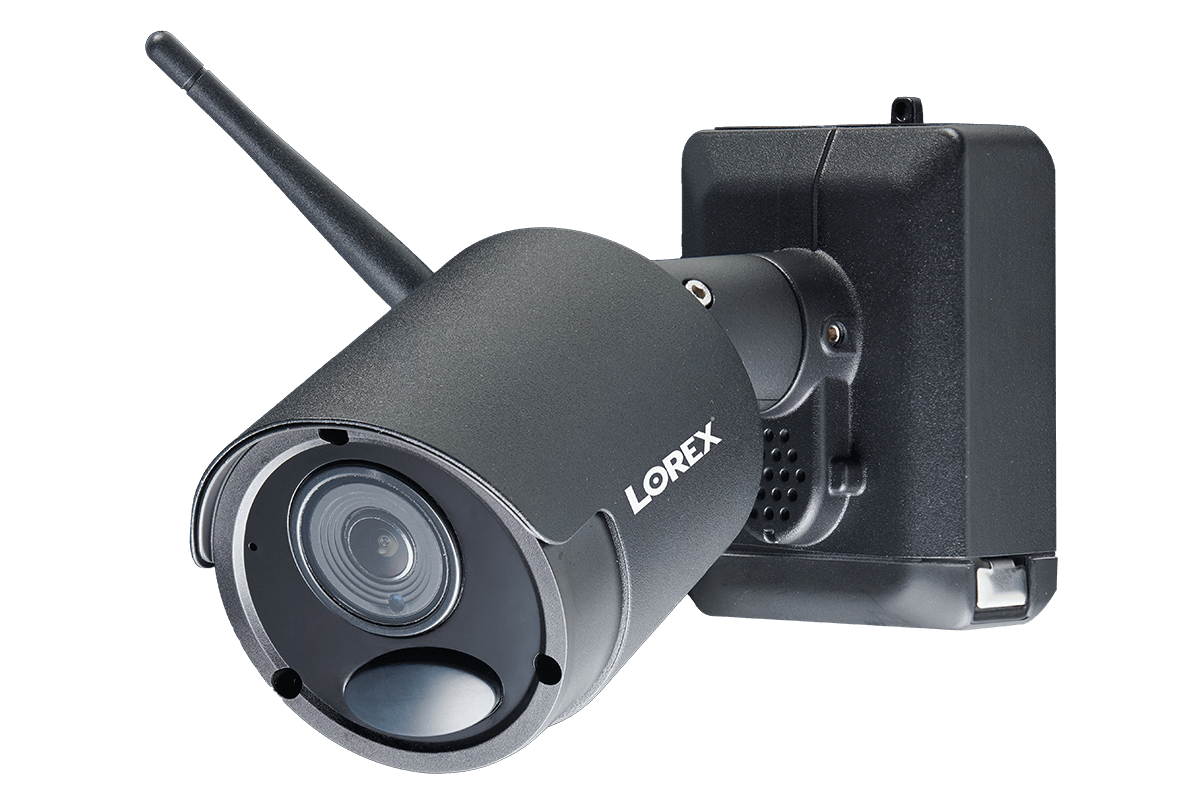 Lorex LWB6850W 1080p HD Wireless Black Metal Rechargeable and Audio Security Camera, Audio Recording and Two-Way Talk