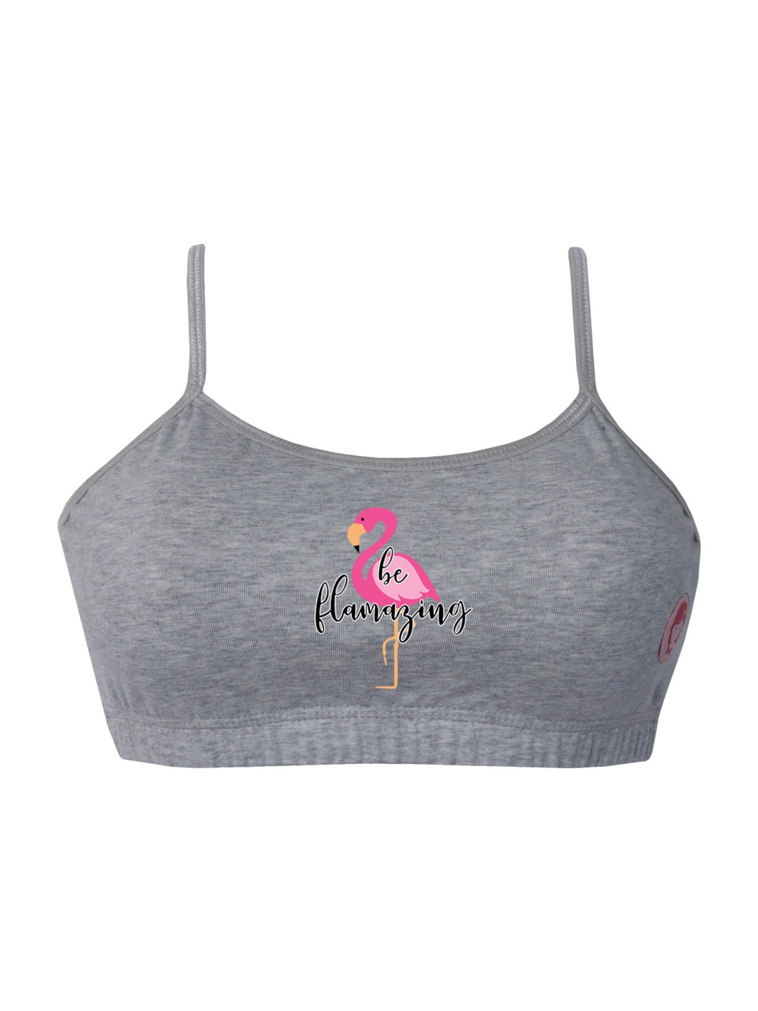 D'chica Kids Multicolor Cotton Printed Bras - Pack of 2