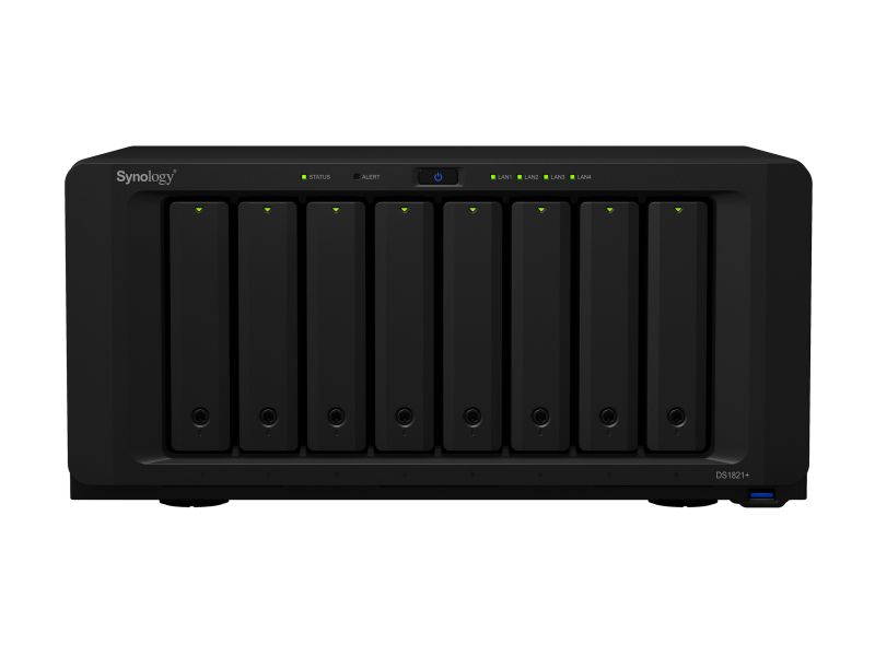 Synology DS1821+ DiskStation with 32GB RAM and 96TB (8 x 12TB) of Seagate Ironwolf PRO NAS Drives and 800GB (2x400GB) NVME Cache Fully Assembled and Tested By CustomTechSales