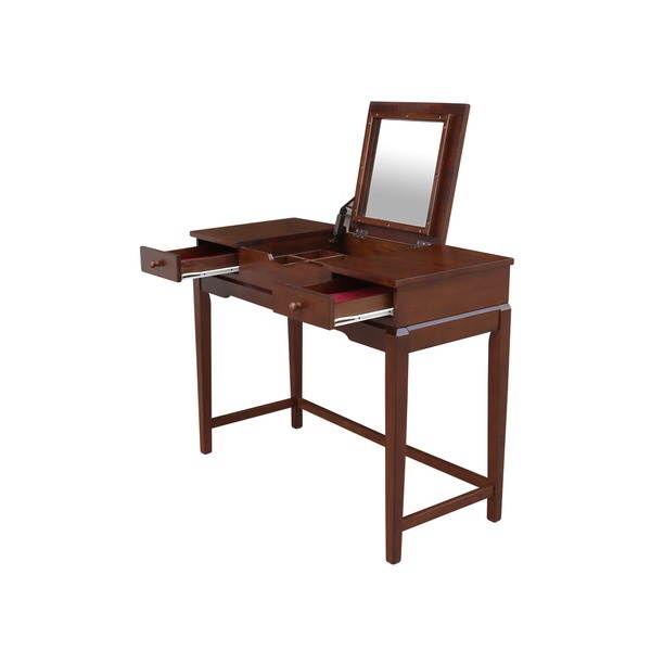 International Concepts DT581-2 31.5 x 40.2 x 17.1 in. Vanity Table, Espresso