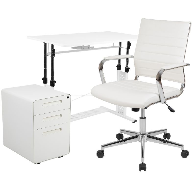 3pc Soho Study Set White - Buylateral