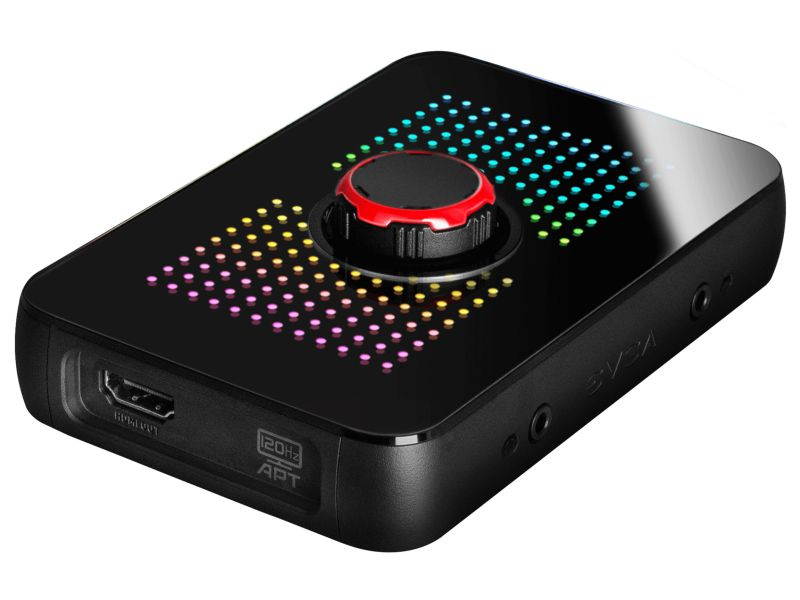 EVGA XR1 Capture Card, Certified for OBS, USB 3.0 Capture Device, 4K Pass Through, ARGB, Audio Mixer, PC, PS5, PS4, Xbox Series X and S, Xbox One, Nintendo Switch