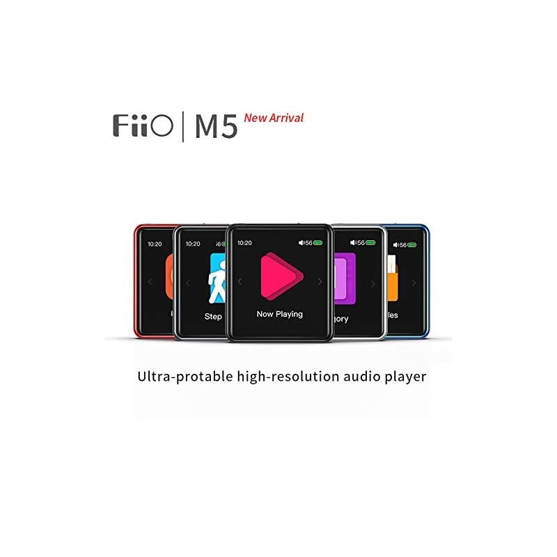 M5 AK4377 32bit /384kHz DAC chip Mini Touch Screen HiFi MP3 Music Player with Bluetooth aptX HD/LDAC, USB Audio/DAC,Supports Calls and Sound Recordings(Black)