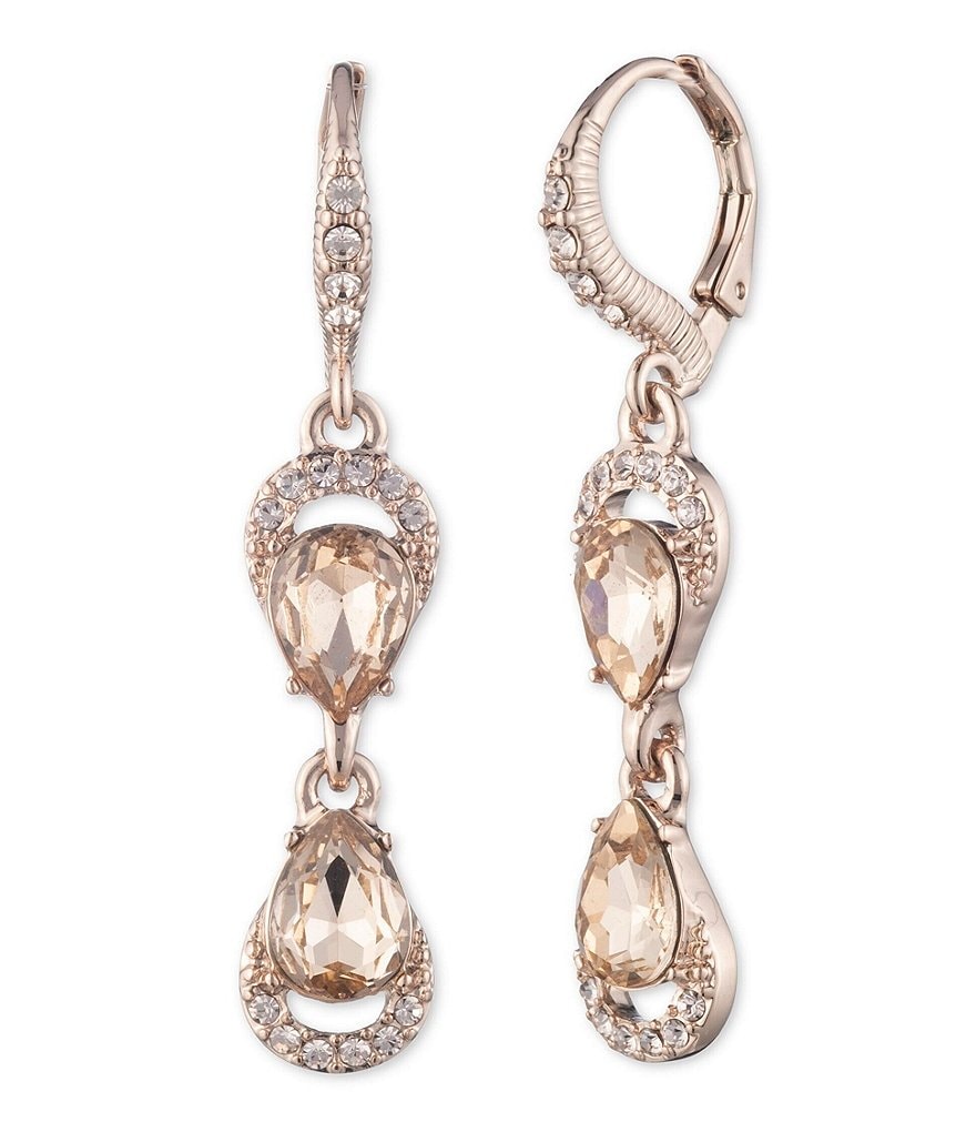 Givenchy Pear Double Drop Earrings