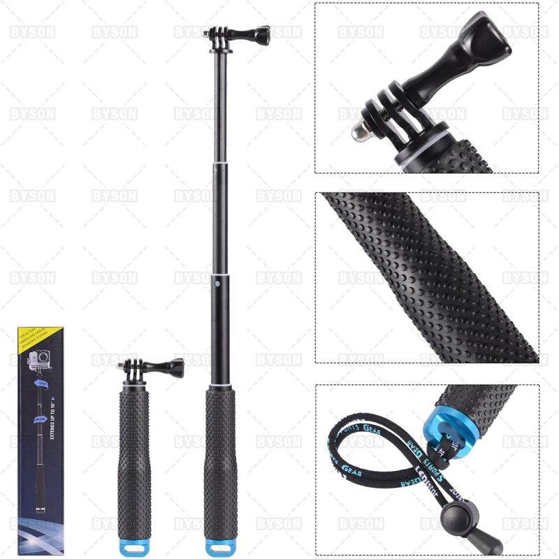 Ackmioxy Selfie Stick, 19&rdquo; Waterproof Hand Grip Adjustable Extension Monopod Pole Compatible with GoPro Hero(2018) Hero 9 8 7 6 5 4 3+ 3 2 1 Session, EKEN, AKASO, Xiaomi Yi, SJCAM SJ4000 SJ5000 SJ6000