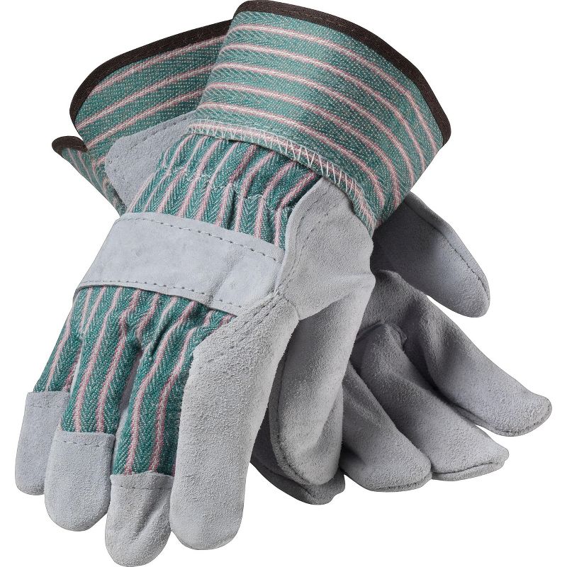 PIP Leather Work Gloves, Split Leather With 83-6563/XL