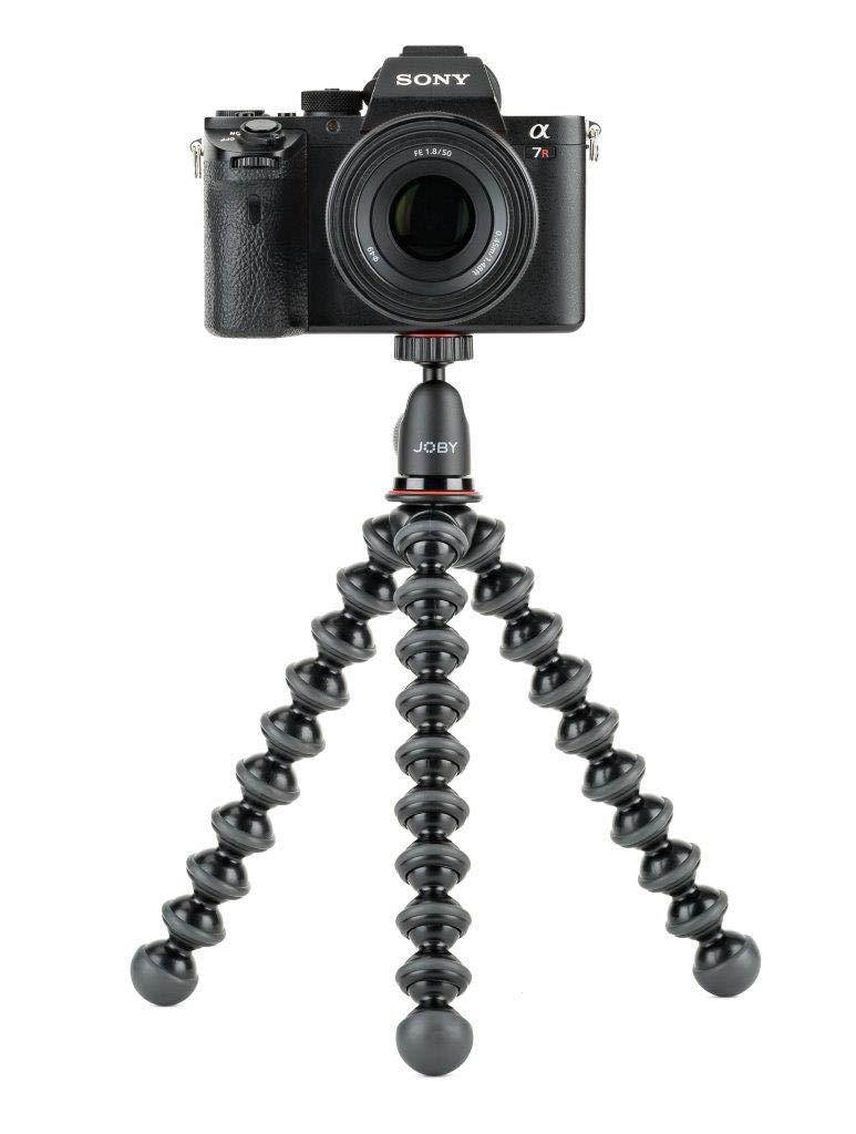 JOBY GorillaPod 1K Kit. Compact Tripod 1K Stand and Ballhead 1K for Compact Mirrorless Cameras or Devices up to 1k (2.2lbs). Black/Charcoal.