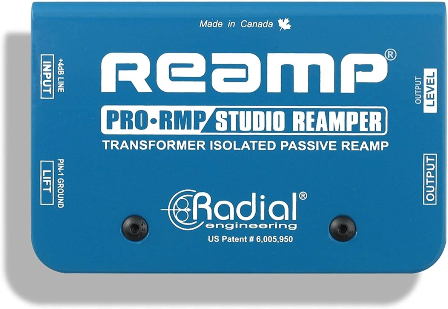 Radial Engineering R800-1125 ProRMP Studio Re-Amper Passive Re-Amping Direct Box