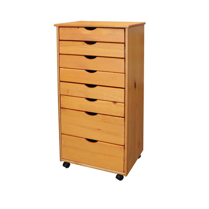 RealRooms Hopa Single Door Pantry Organization, Kitchen Organizer, Ivory Oak