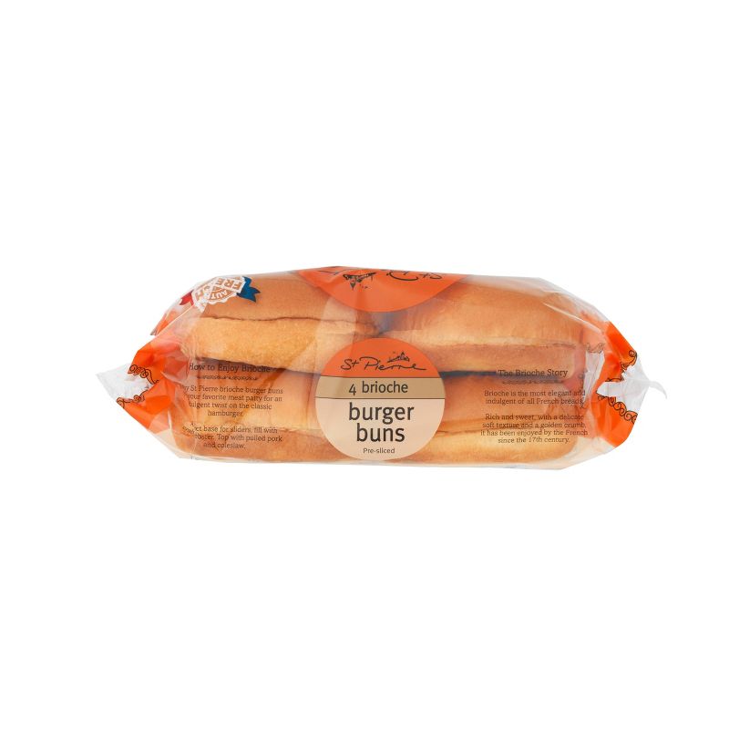 St. Pierre Brioche Burger Buns - 7oz/4ct