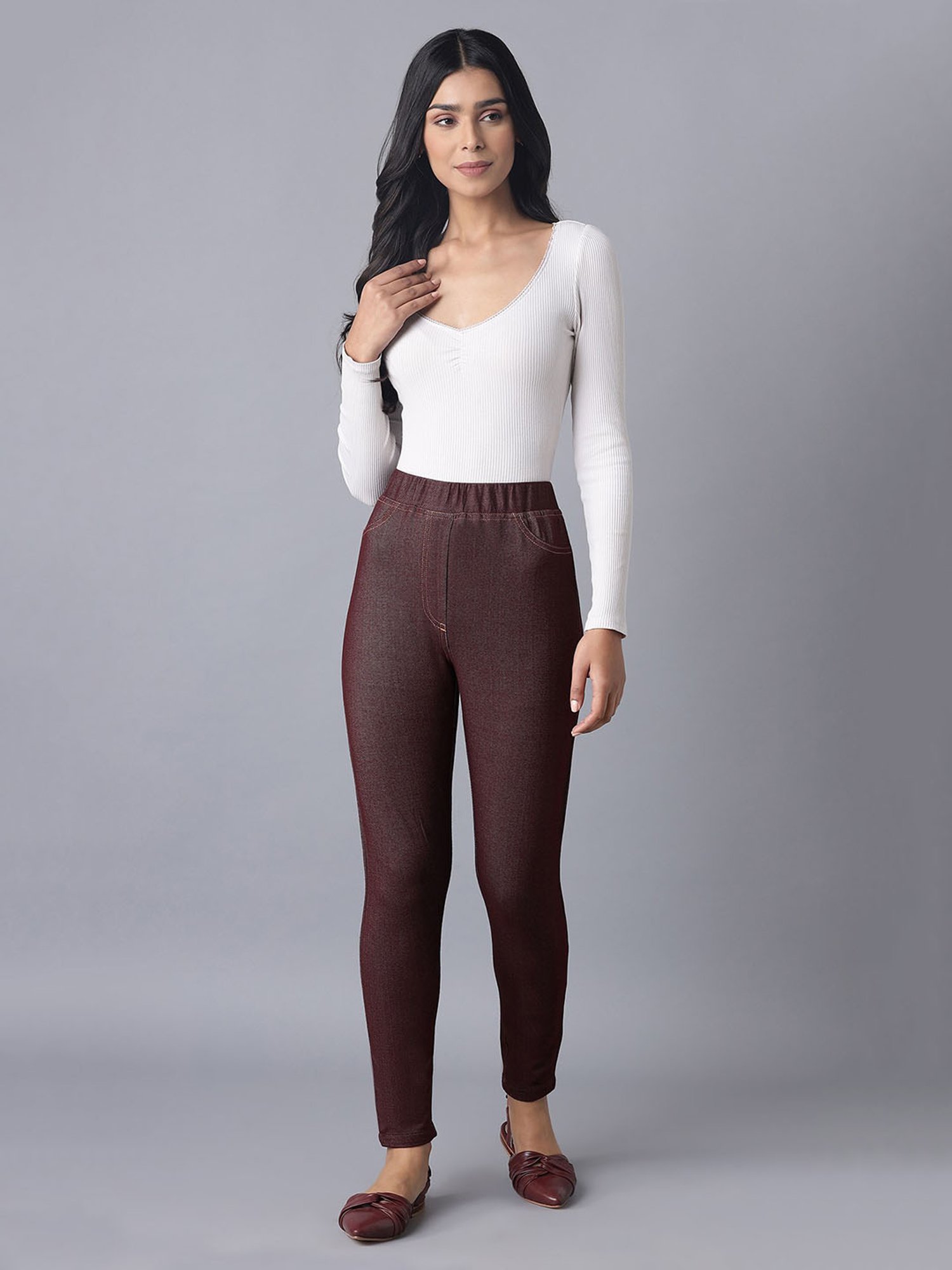 Elleven Wine Jeggings