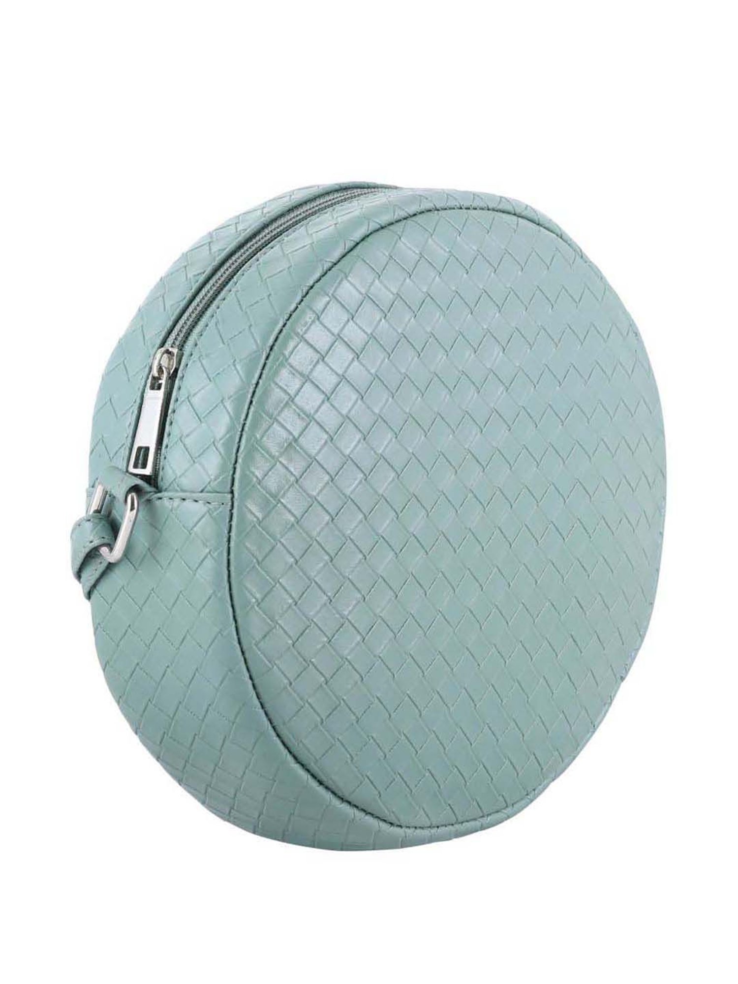Toteteca Circle Green Textured Medium Sling Handbag