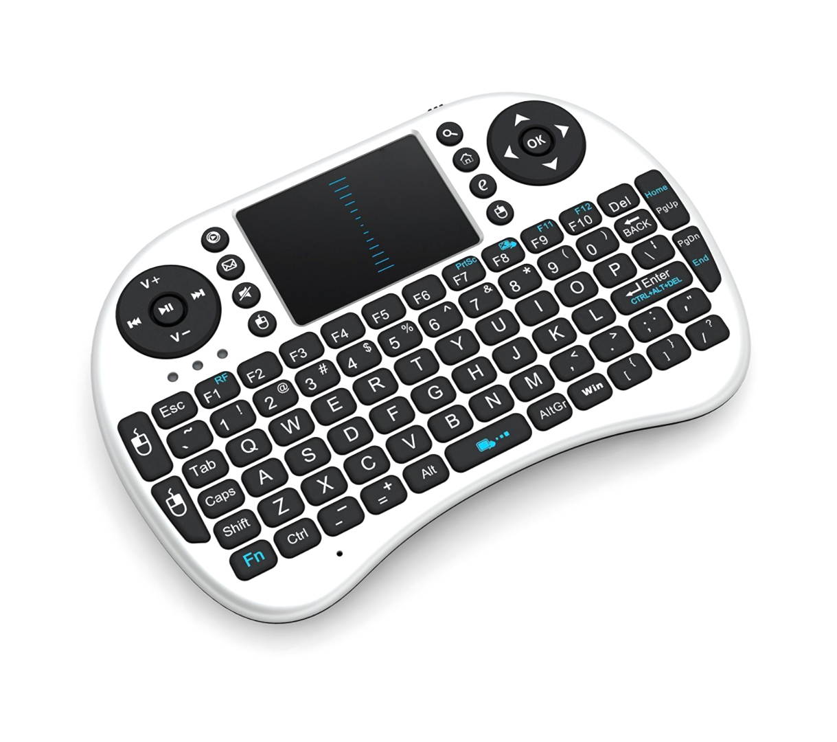 Remote Mini Wireless Keyboard, i8 plus 2.4GHz Portable 3 color backlight Wireless Keyboard with Touchpad Mouse, Best For Android Smart Tv Box HTPC IPTV PC Pad XBOX