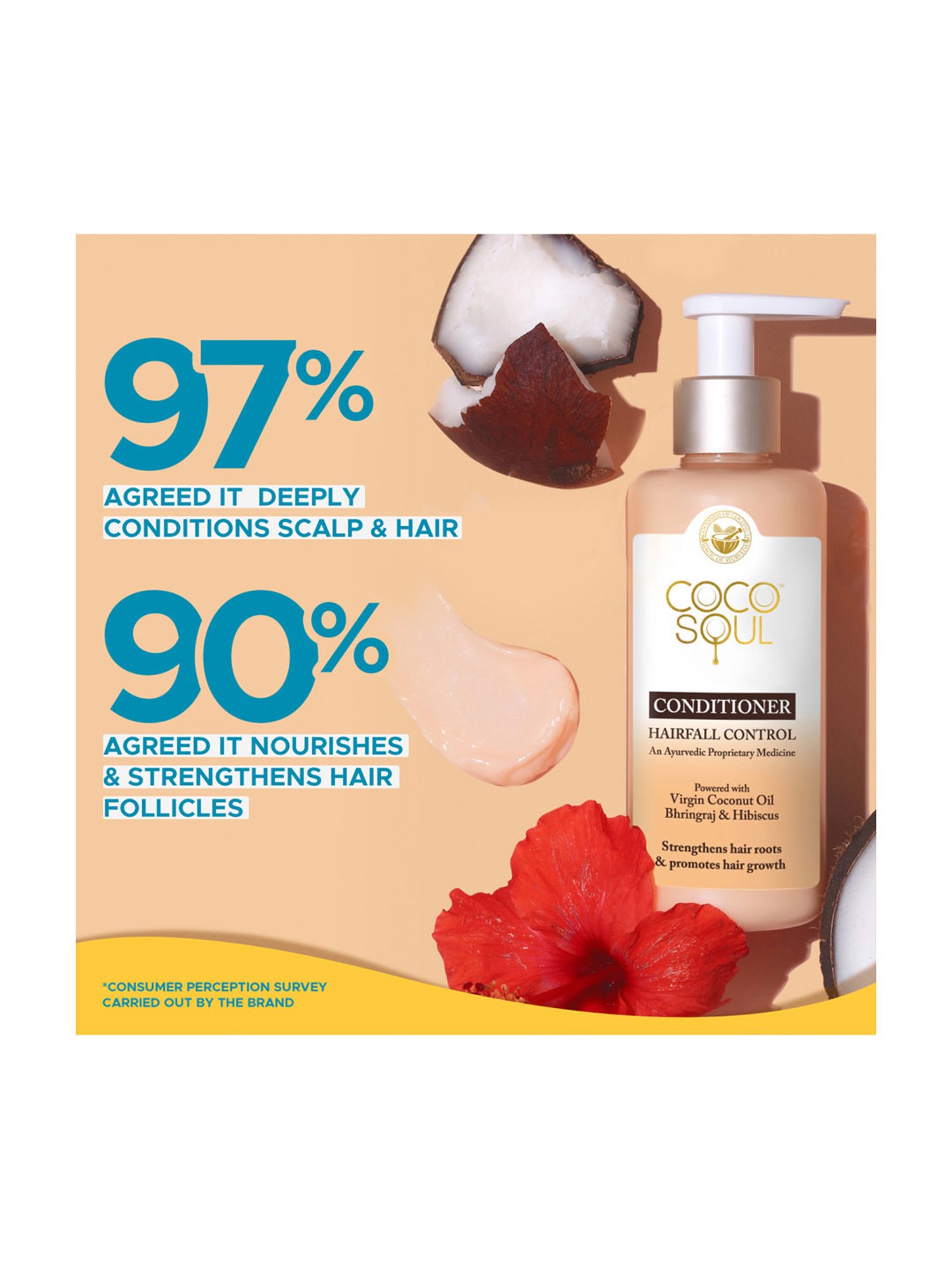 Coco Soul Hair Fall Control Conditioner with Ayurvedic Medicine - 200 ml