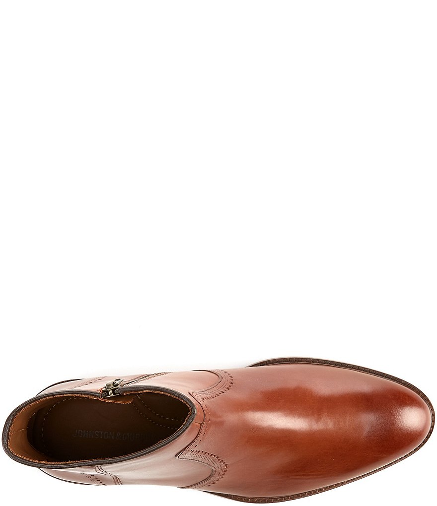 Johnston & Murphy Men's Sayer Side Zip Plain Toe Boots