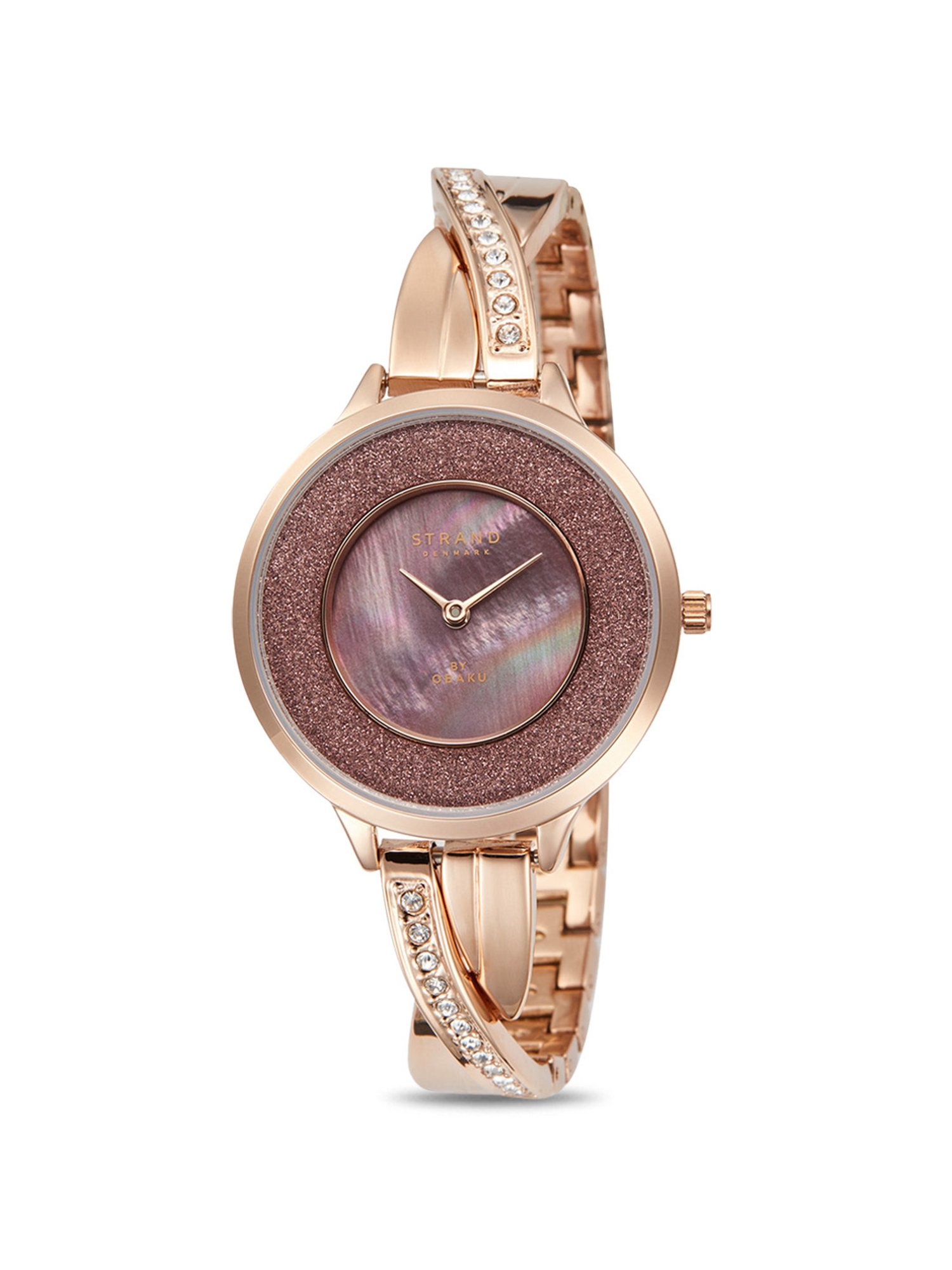 Strand By Obaku S730LXXNSV Timor Coffee Analog Watch for Women