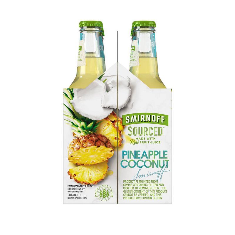 Smirnoff Sourced Pineapple Coconut - 6pk/11.2 fl oz Bottles