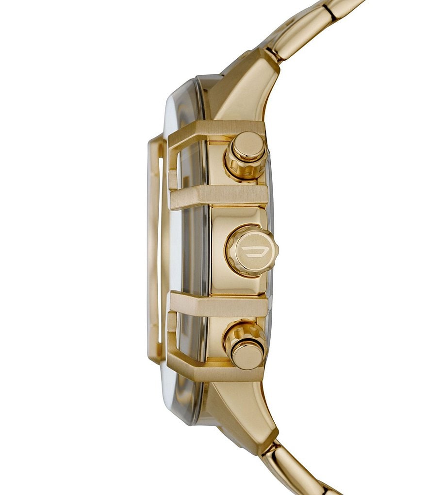 Diesel Griffed Chronograph Gold-Tone Stainless Steel Watch