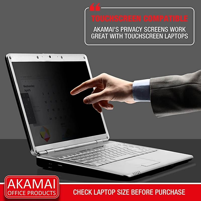 Akamai Computer Privacy Screen 43 Black Security Shield Laptop Monitor Protector UV and Blue Light Filter
