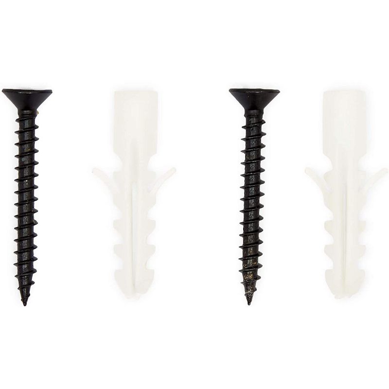 Farmlyn Creek Wall Mounted Kitchen Utensil Rack with S Hooks, Black (38 in)