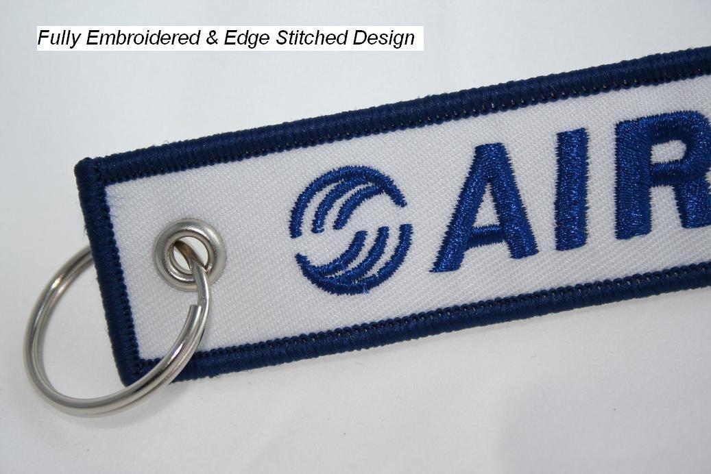 Airbus Pilot Aviation Key Chain - Airbus Aircraft - Woven High Quality Key Tag - Aircraft Airplane Airbus