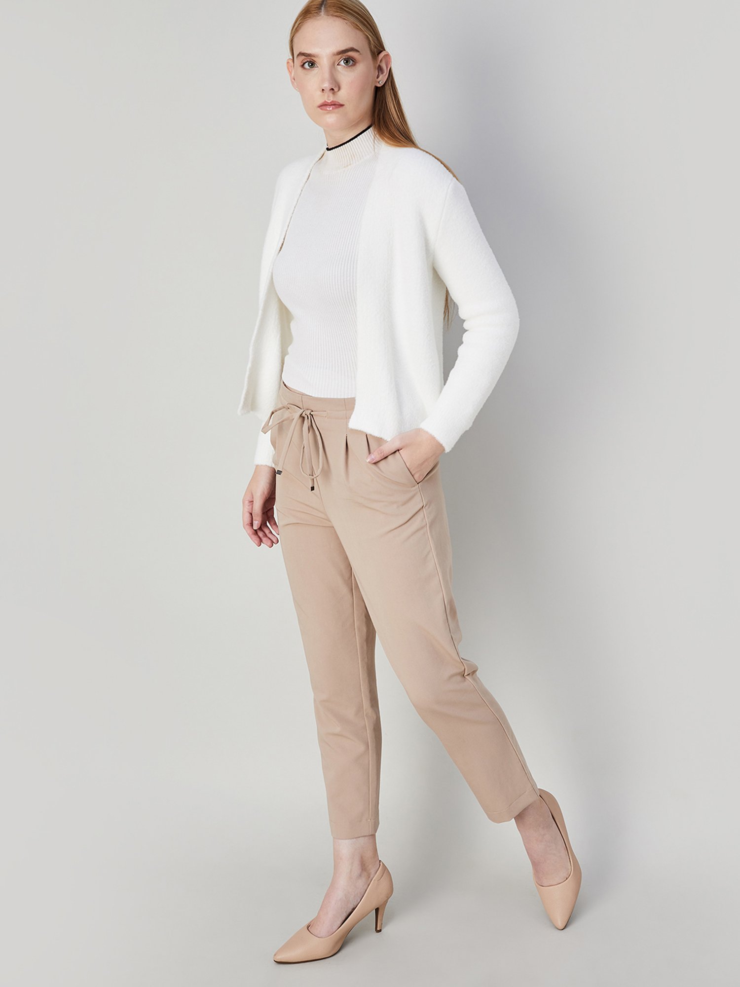 Code by Lifestyle Off White Cardigan