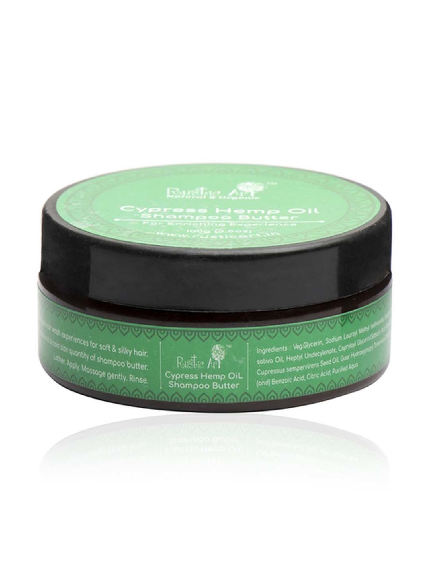 Rustic Art Cypress Hemp Oil Shampoo Butter - 100 gm