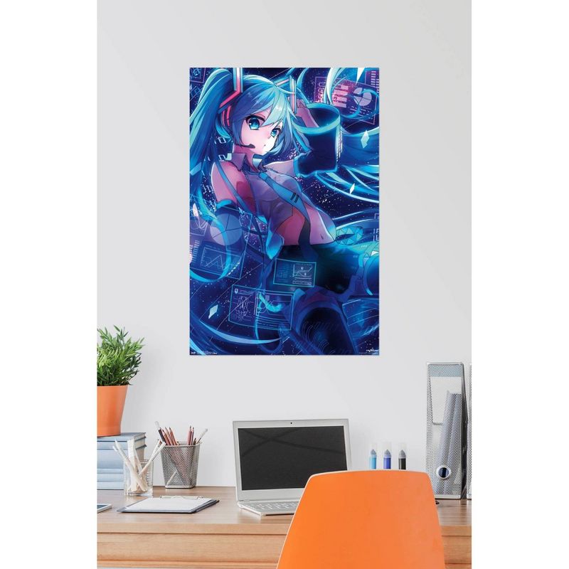 34" x 22" Hatsune Miku: Screens Unframed Wall Poster - Trends International