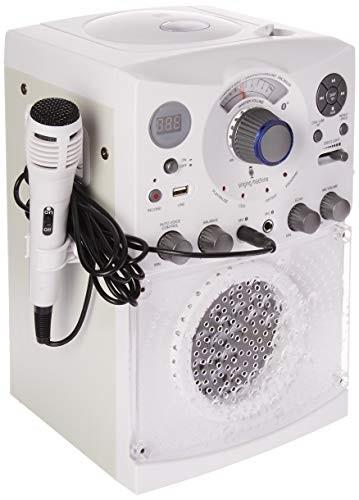 The Singing Machine(R) Sml385btw Bluetooth(R) Karaoke System With Led Disco Lights & Microphone (White)  15.80In. X 11.1