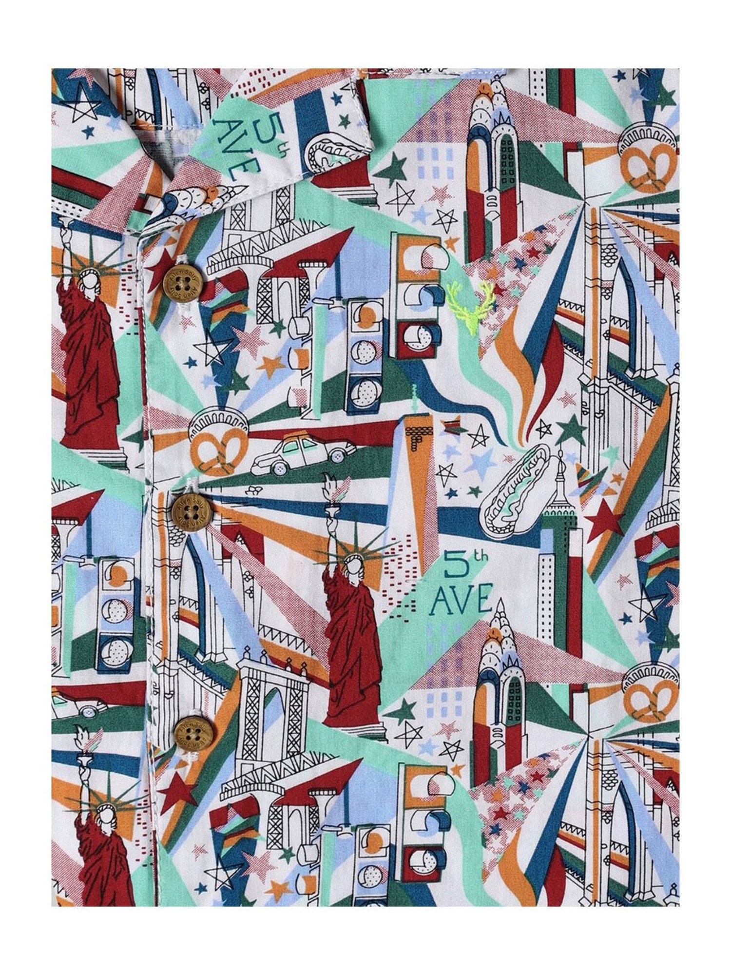 Allen Solly Junior Multicolor Printed Shirt