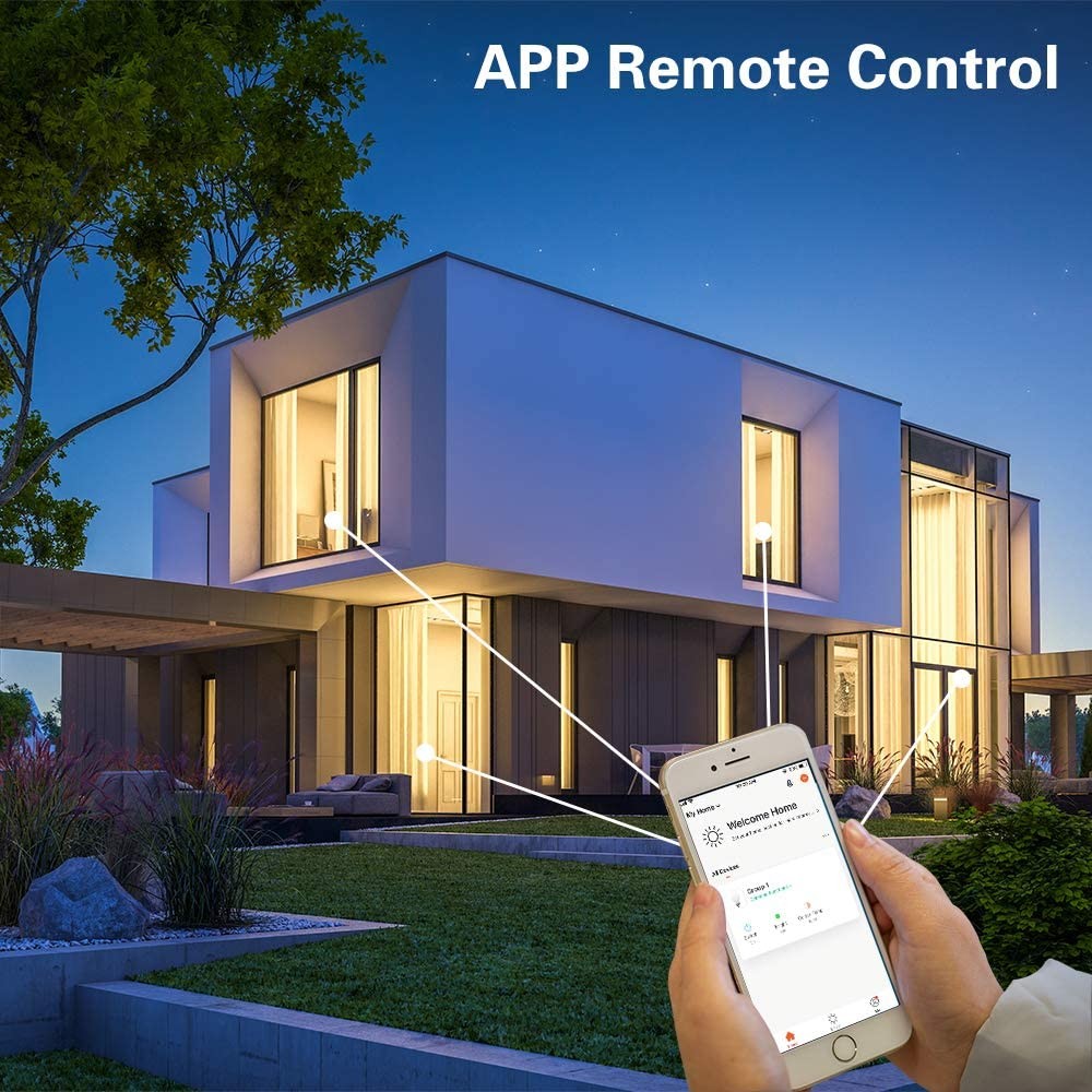 Smart Light Bulbs, Alexa Light Bulb, Smart Bulbs that Work with Alexa & Google Assistant, WiFi Light Bulbs A19 Daylight (5000K) No Hub Required, 800LM 60W Equivalent High CRI>90, 2 Pack