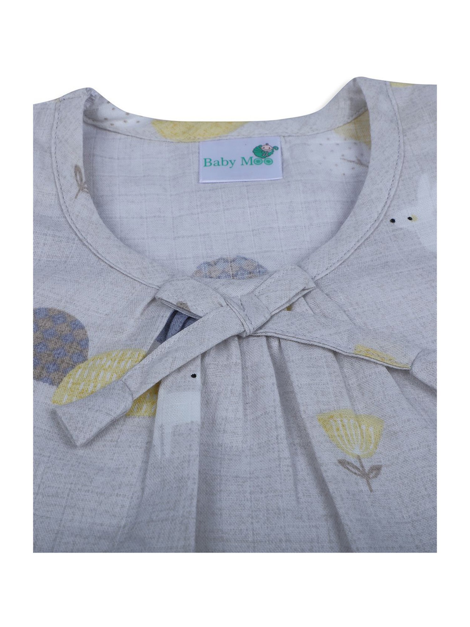 Baby Moo Kids Grey Printed Top Set