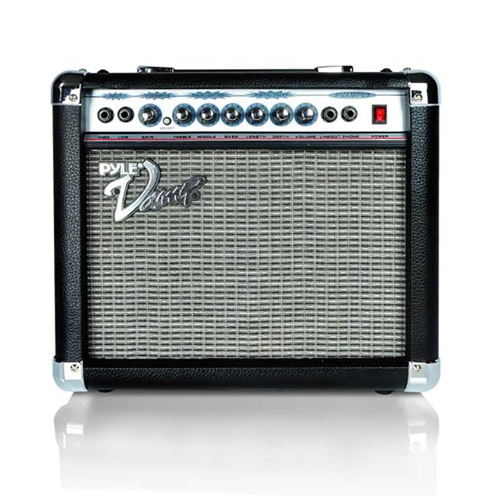 Pyle Vamp Series 60 Watt Amplifier w/ 3 Band EQ, Overdrive, & Delay (2 Pack)