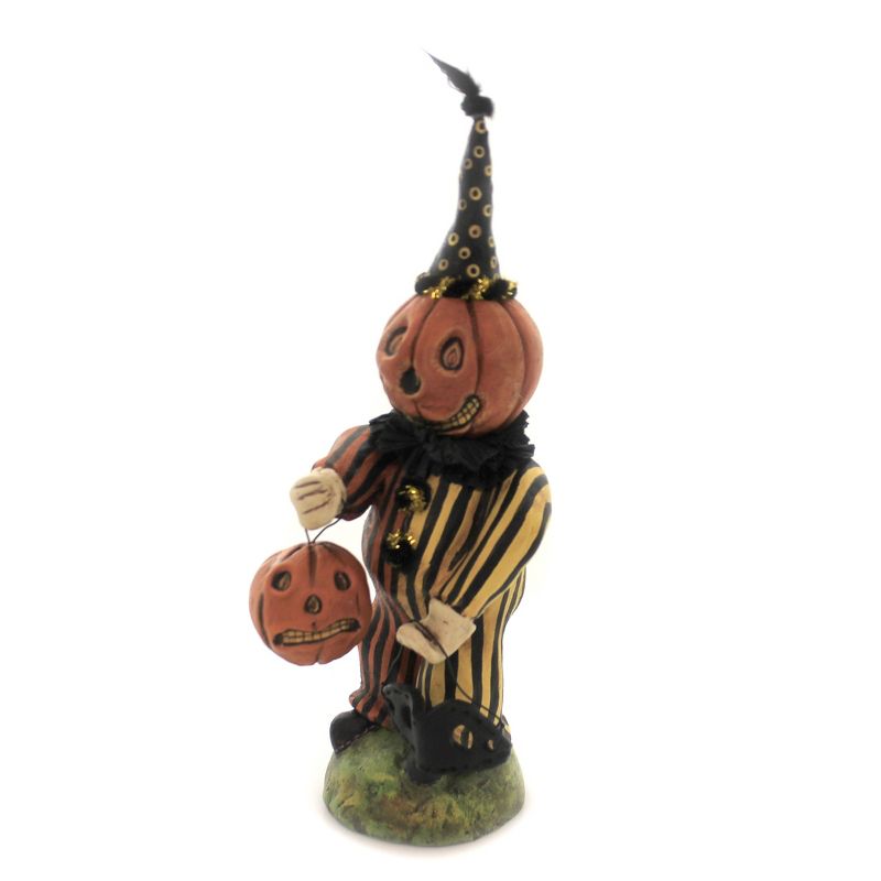 Charles Mcclenning 10.0" Clown Trick Or Treater Pumpkin Mask Halloween  -  Decorative Figurines